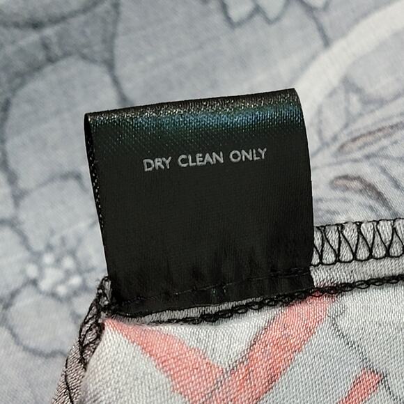 Natori Button Up Shirt Patchwork Floral Asian Inspired Top Satin Viscose Small - Picture 5 of 8